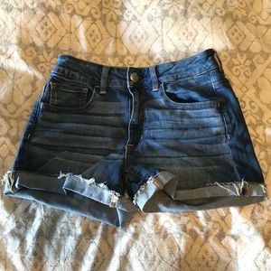 American Eagle High Rise Denim Shorts